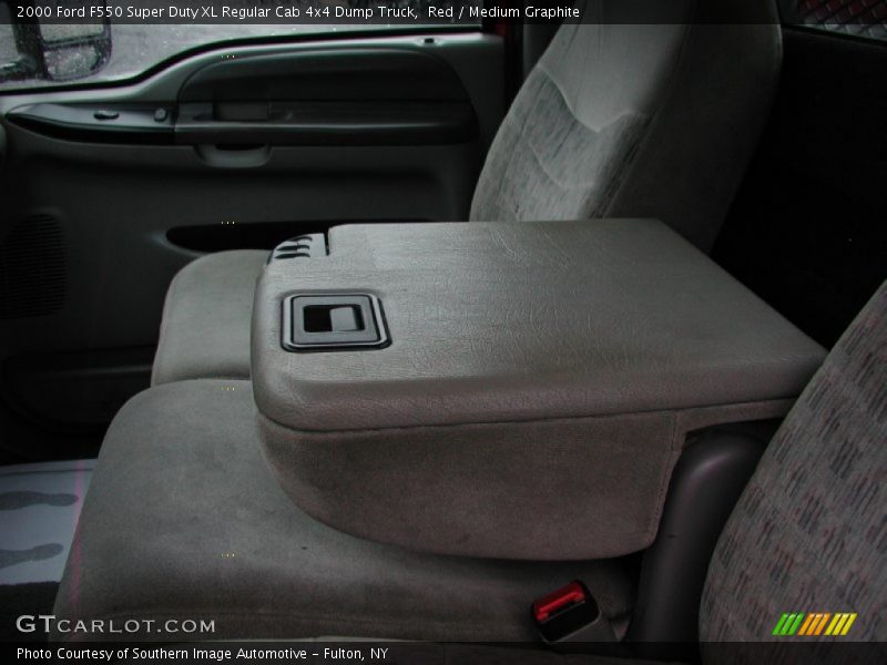 Red / Medium Graphite 2000 Ford F550 Super Duty XL Regular Cab 4x4 Dump Truck