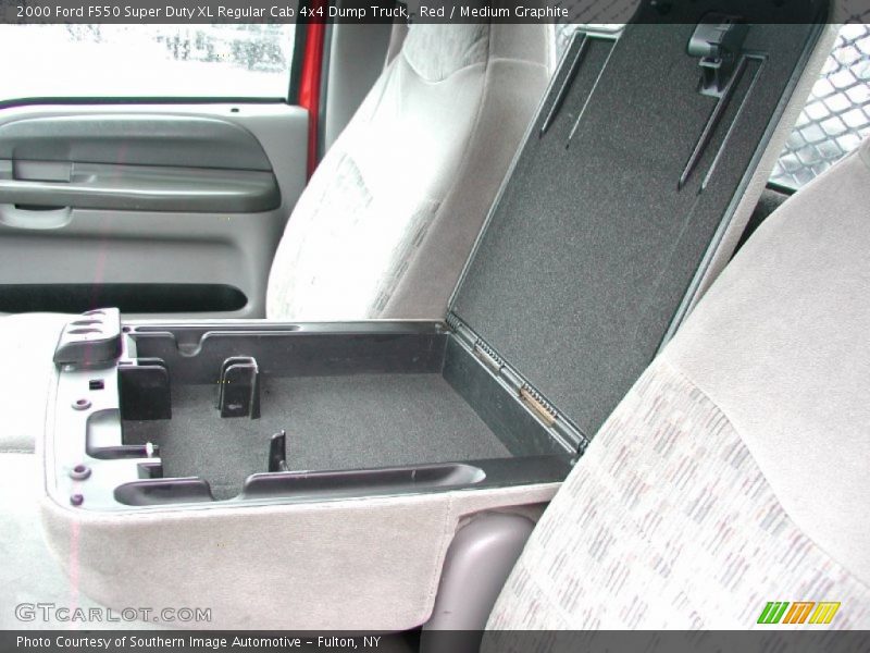 Red / Medium Graphite 2000 Ford F550 Super Duty XL Regular Cab 4x4 Dump Truck