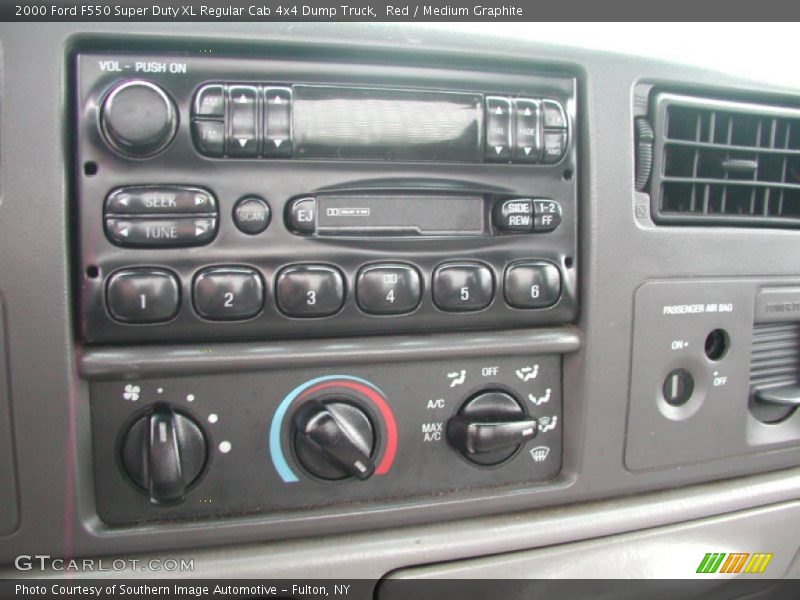 Red / Medium Graphite 2000 Ford F550 Super Duty XL Regular Cab 4x4 Dump Truck