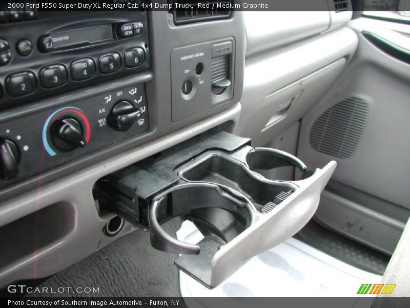 Red / Medium Graphite 2000 Ford F550 Super Duty XL Regular Cab 4x4 Dump Truck