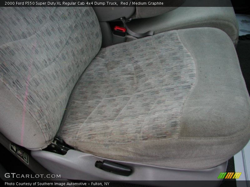 Red / Medium Graphite 2000 Ford F550 Super Duty XL Regular Cab 4x4 Dump Truck