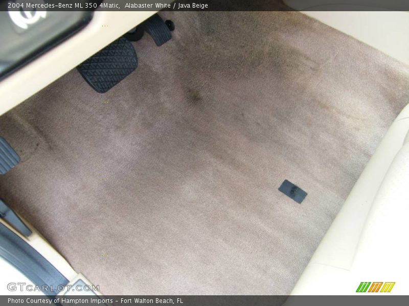 Alabaster White / Java Beige 2004 Mercedes-Benz ML 350 4Matic