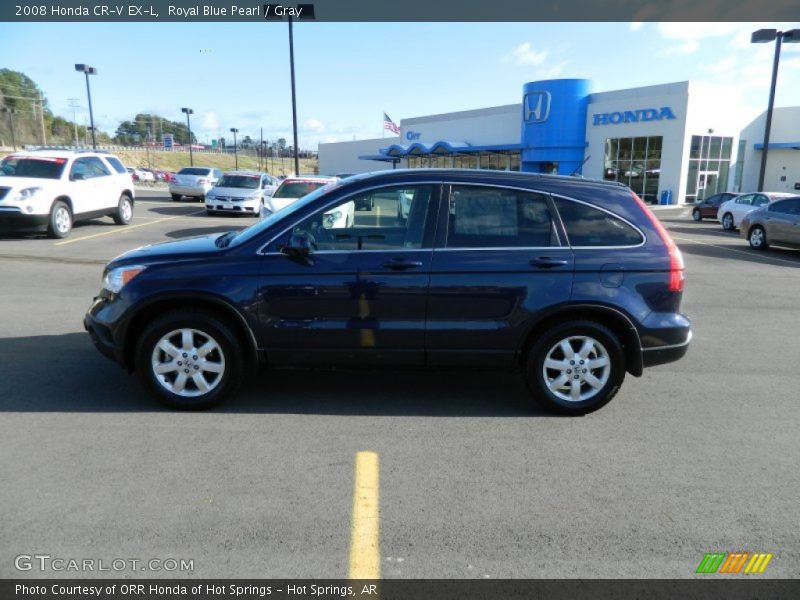 Royal Blue Pearl / Gray 2008 Honda CR-V EX-L