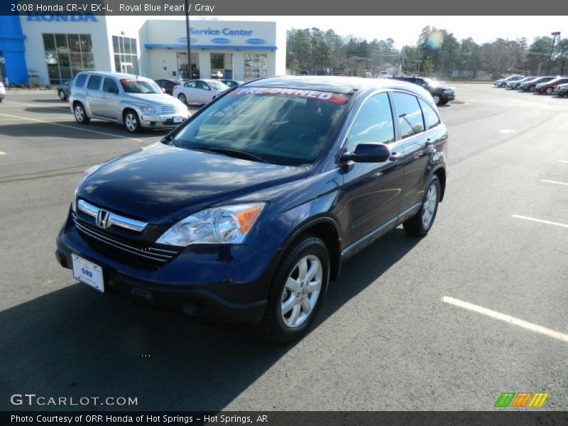 Royal Blue Pearl / Gray 2008 Honda CR-V EX-L