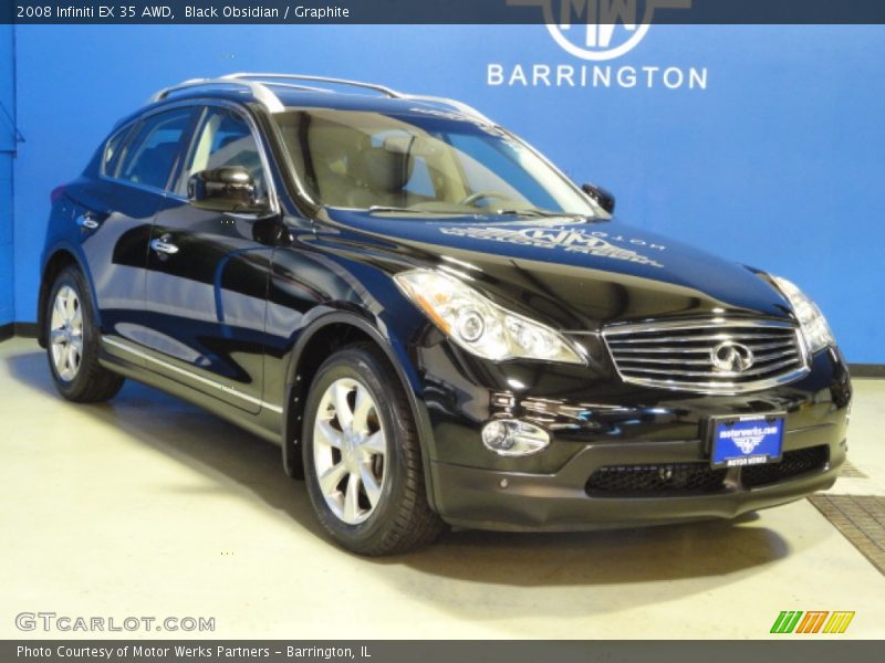 Black Obsidian / Graphite 2008 Infiniti EX 35 AWD