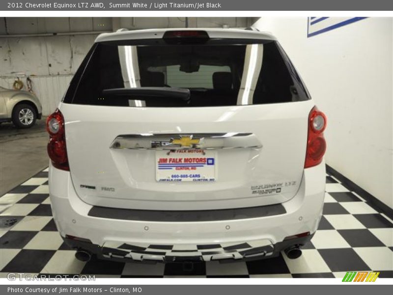Summit White / Light Titanium/Jet Black 2012 Chevrolet Equinox LTZ AWD