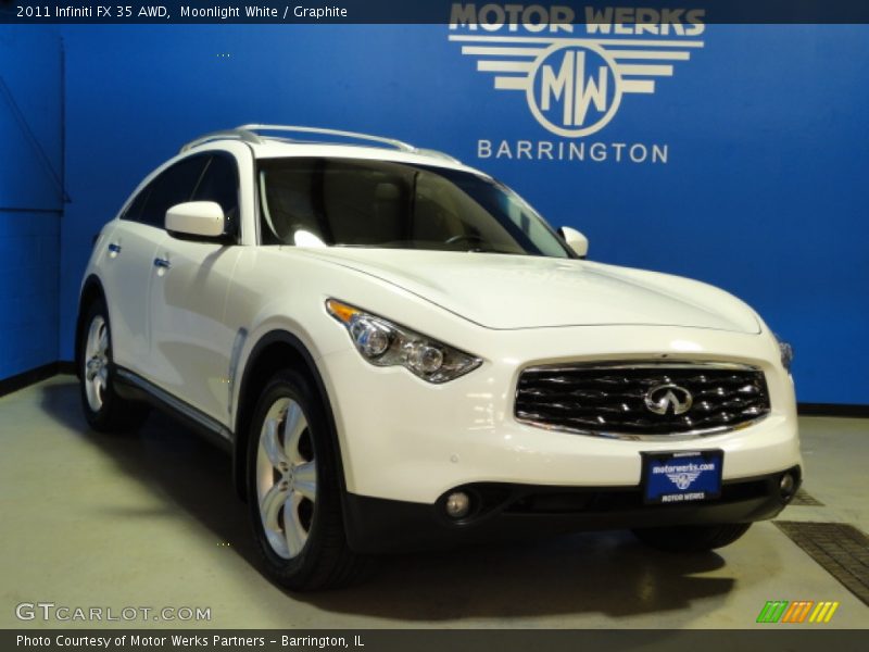 Moonlight White / Graphite 2011 Infiniti FX 35 AWD