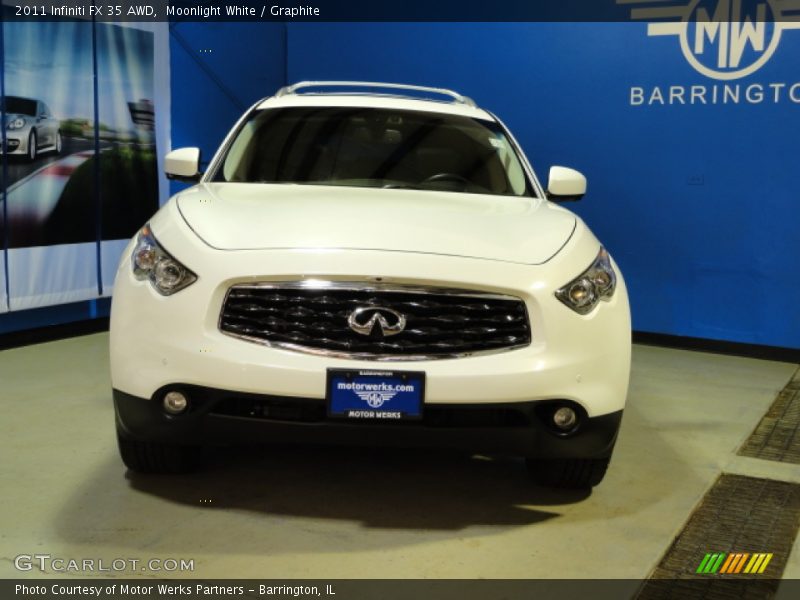 Moonlight White / Graphite 2011 Infiniti FX 35 AWD