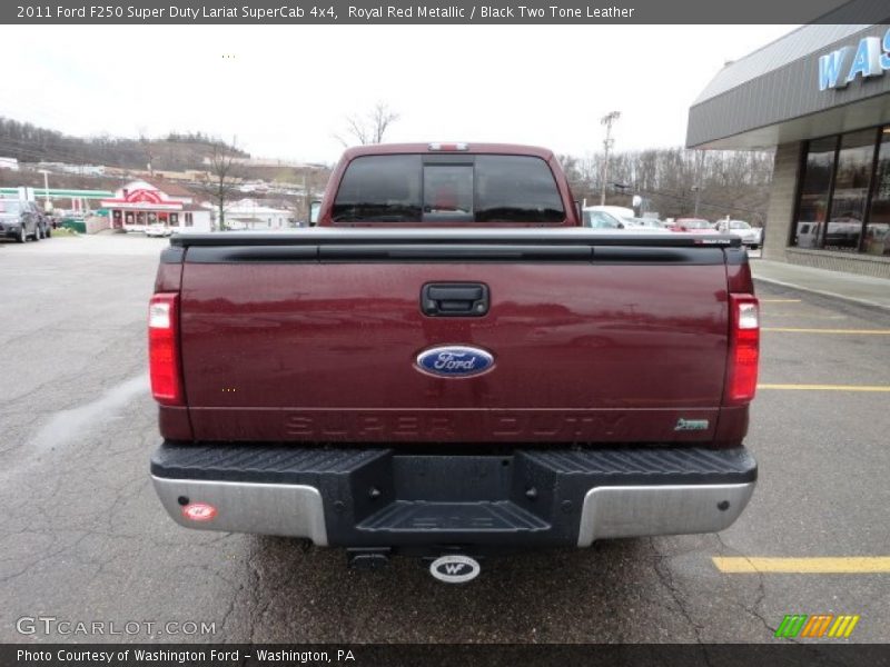 Royal Red Metallic / Black Two Tone Leather 2011 Ford F250 Super Duty Lariat SuperCab 4x4