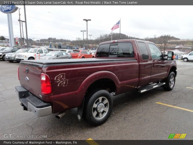 Royal Red Metallic / Black Two Tone Leather 2011 Ford F250 Super Duty Lariat SuperCab 4x4