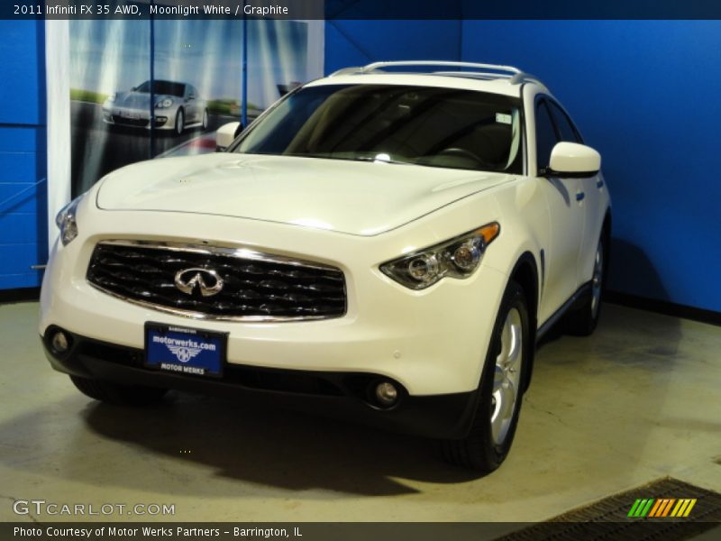 Moonlight White / Graphite 2011 Infiniti FX 35 AWD