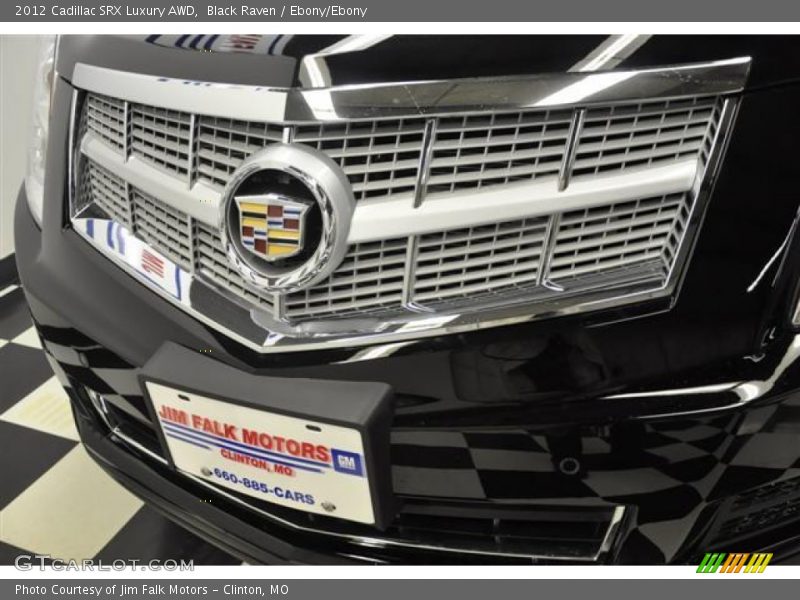 Black Raven / Ebony/Ebony 2012 Cadillac SRX Luxury AWD
