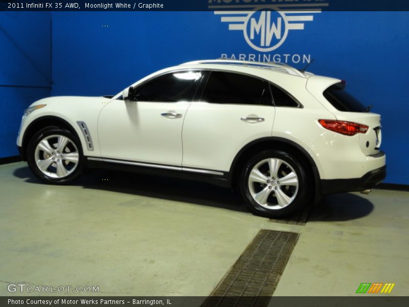 Moonlight White / Graphite 2011 Infiniti FX 35 AWD