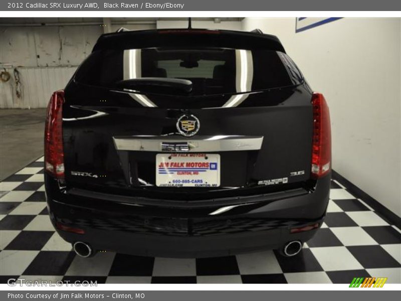 Black Raven / Ebony/Ebony 2012 Cadillac SRX Luxury AWD