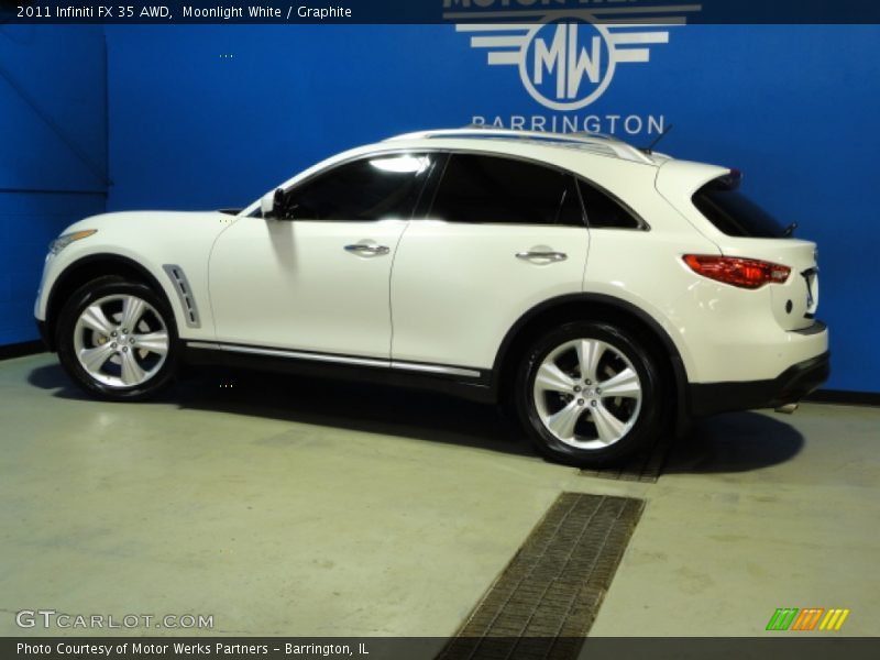 Moonlight White / Graphite 2011 Infiniti FX 35 AWD