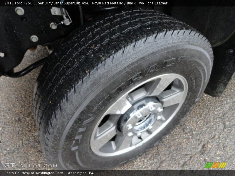 Royal Red Metallic / Black Two Tone Leather 2011 Ford F250 Super Duty Lariat SuperCab 4x4