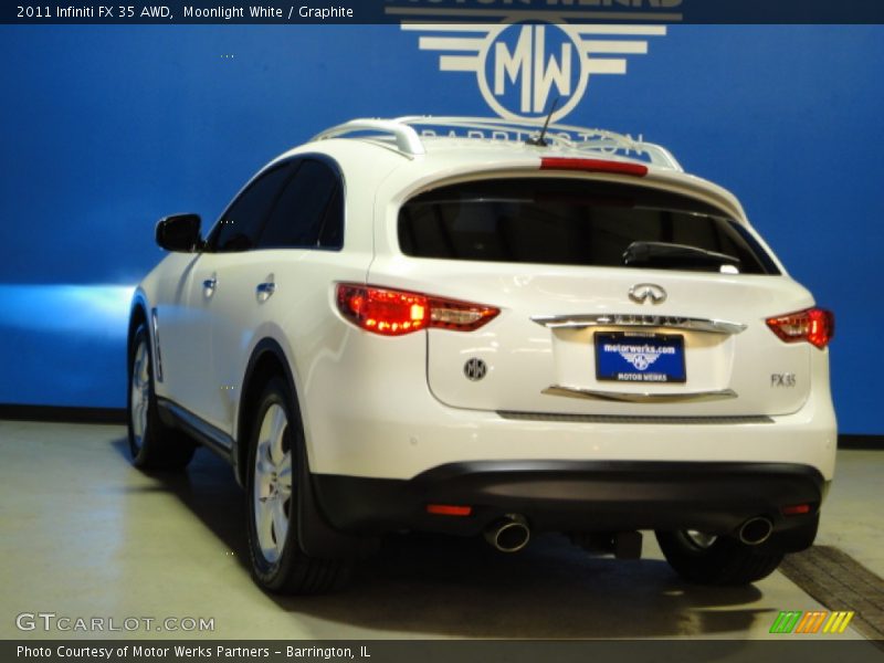 Moonlight White / Graphite 2011 Infiniti FX 35 AWD