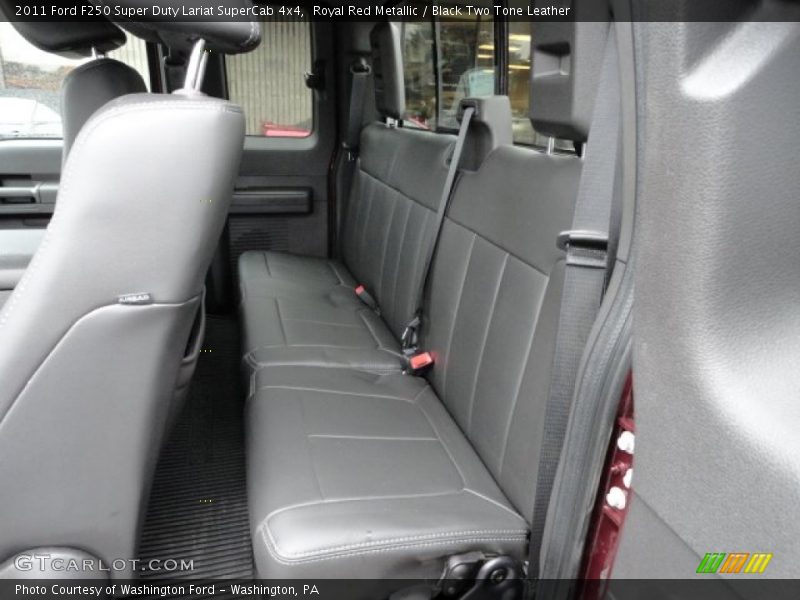 Royal Red Metallic / Black Two Tone Leather 2011 Ford F250 Super Duty Lariat SuperCab 4x4