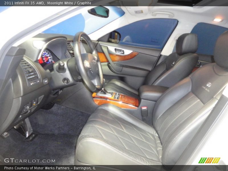 Moonlight White / Graphite 2011 Infiniti FX 35 AWD