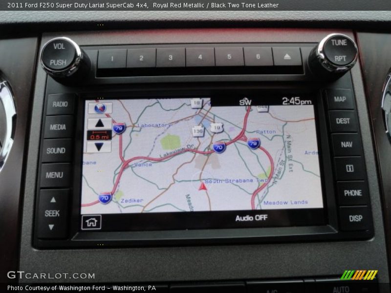 Navigation of 2011 F250 Super Duty Lariat SuperCab 4x4