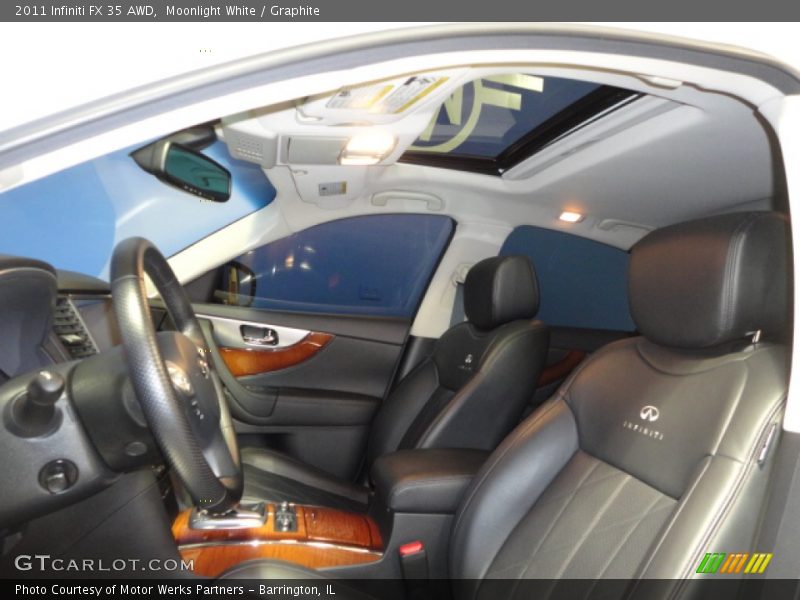 Moonlight White / Graphite 2011 Infiniti FX 35 AWD