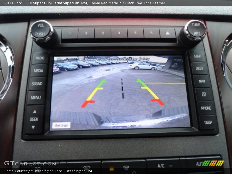 Royal Red Metallic / Black Two Tone Leather 2011 Ford F250 Super Duty Lariat SuperCab 4x4