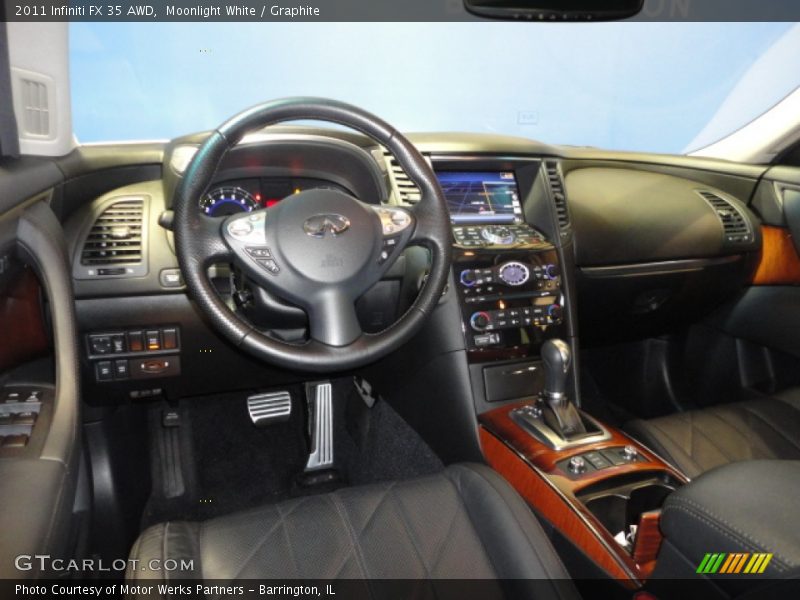 Moonlight White / Graphite 2011 Infiniti FX 35 AWD