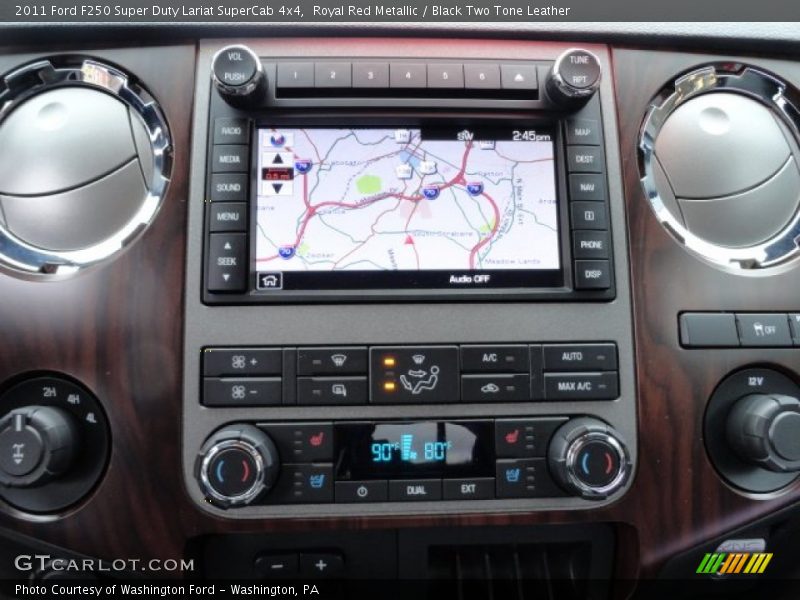 Controls of 2011 F250 Super Duty Lariat SuperCab 4x4