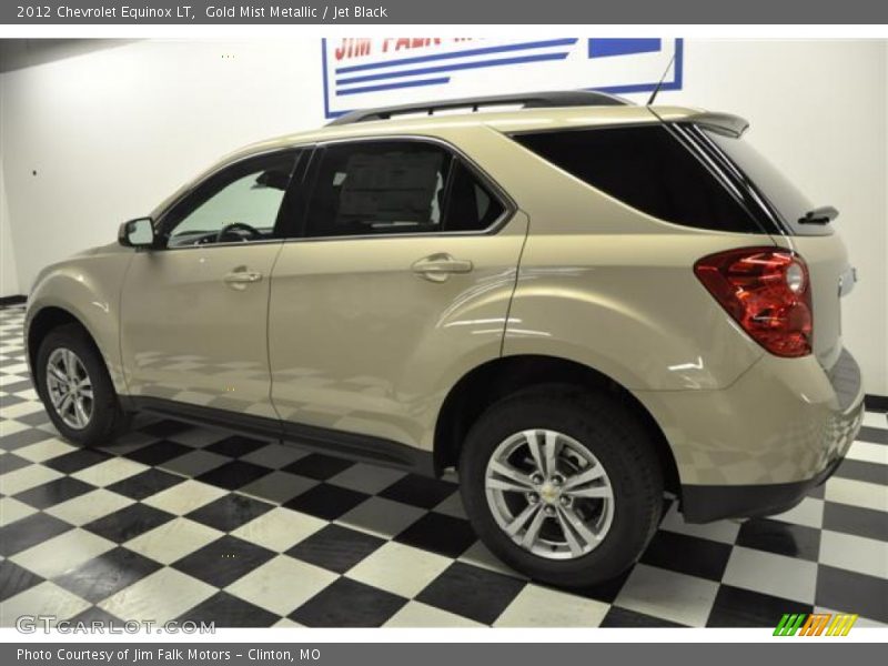Gold Mist Metallic / Jet Black 2012 Chevrolet Equinox LT