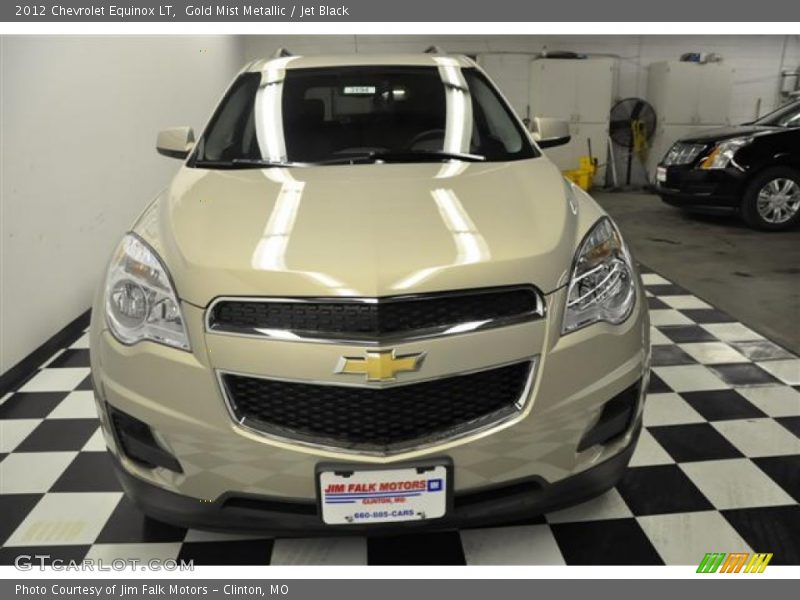 Gold Mist Metallic / Jet Black 2012 Chevrolet Equinox LT