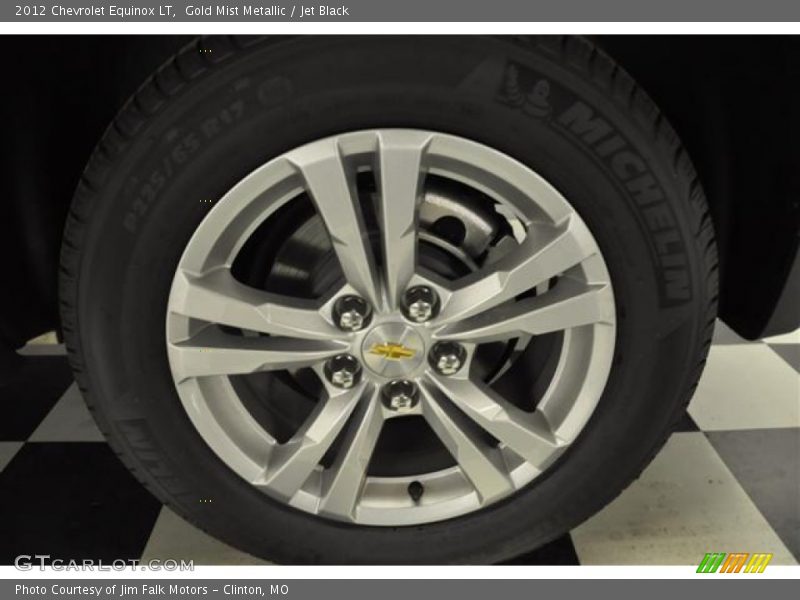 Gold Mist Metallic / Jet Black 2012 Chevrolet Equinox LT