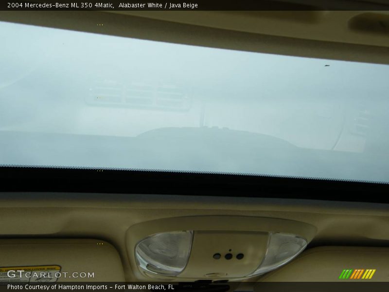 Alabaster White / Java Beige 2004 Mercedes-Benz ML 350 4Matic