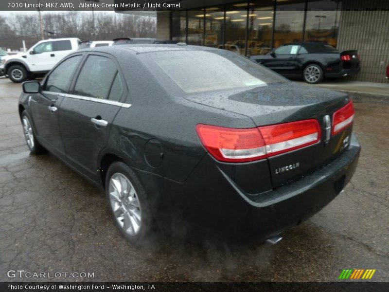 Atlantis Green Metallic / Light Camel 2010 Lincoln MKZ AWD