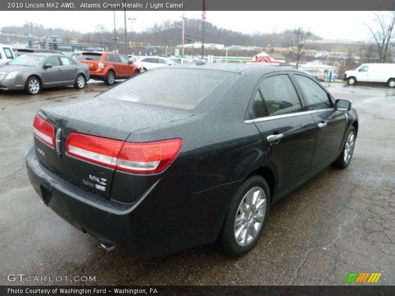 Atlantis Green Metallic / Light Camel 2010 Lincoln MKZ AWD