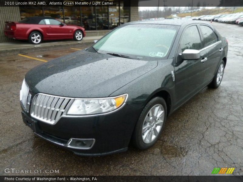 Atlantis Green Metallic / Light Camel 2010 Lincoln MKZ AWD