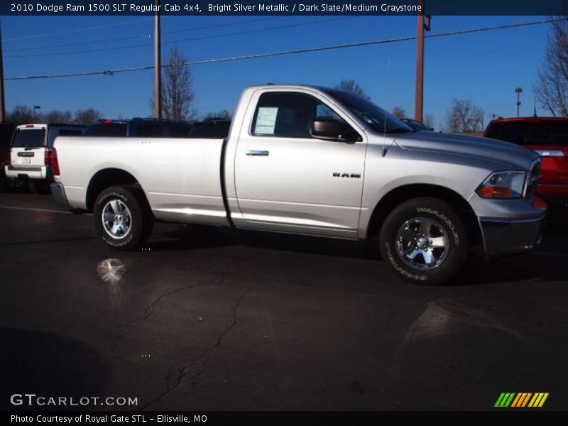 Bright Silver Metallic / Dark Slate/Medium Graystone 2010 Dodge Ram 1500 SLT Regular Cab 4x4