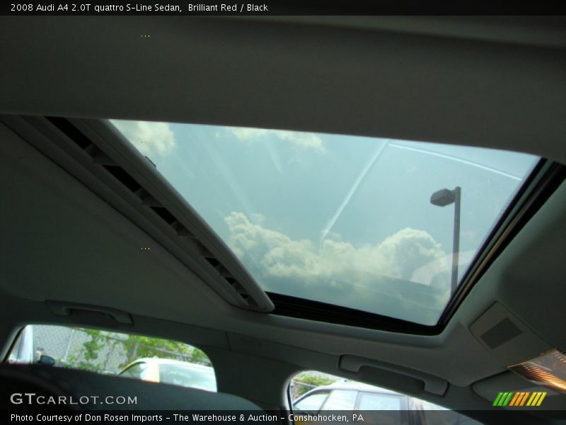 Brilliant Red / Black 2008 Audi A4 2.0T quattro S-Line Sedan