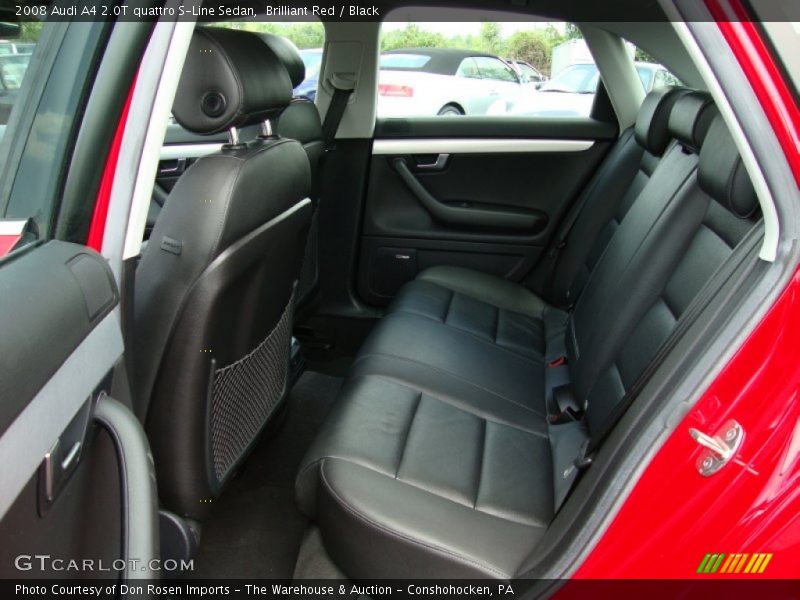 Brilliant Red / Black 2008 Audi A4 2.0T quattro S-Line Sedan