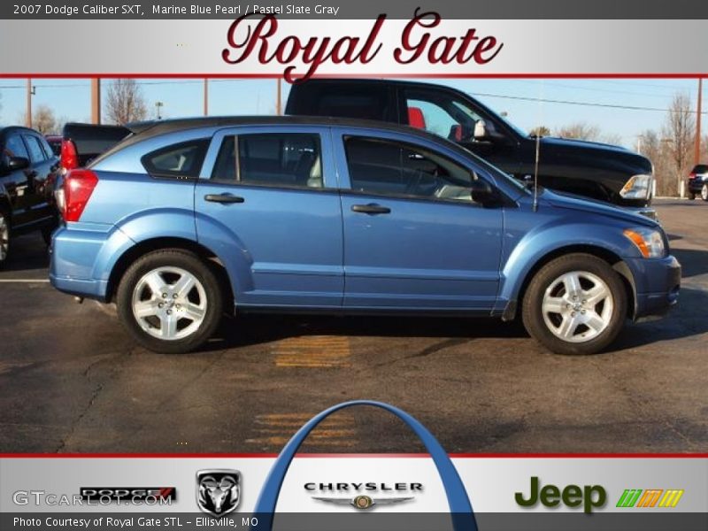 Marine Blue Pearl / Pastel Slate Gray 2007 Dodge Caliber SXT