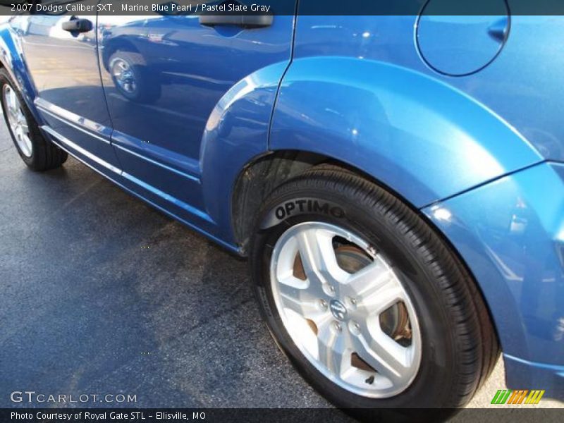 Marine Blue Pearl / Pastel Slate Gray 2007 Dodge Caliber SXT