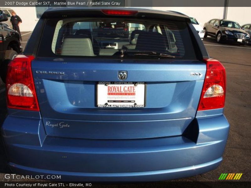 Marine Blue Pearl / Pastel Slate Gray 2007 Dodge Caliber SXT