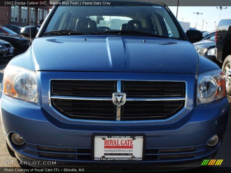 Marine Blue Pearl / Pastel Slate Gray 2007 Dodge Caliber SXT