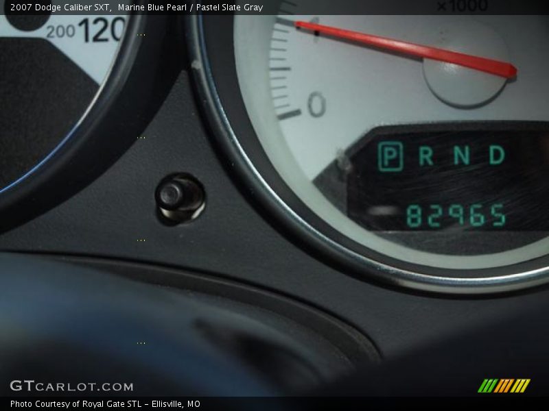 Marine Blue Pearl / Pastel Slate Gray 2007 Dodge Caliber SXT