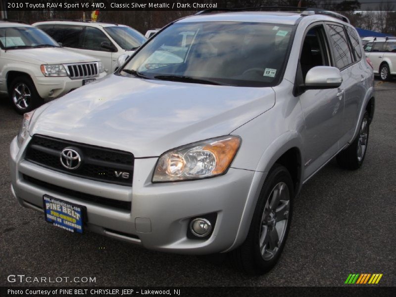 Classic Silver Metallic / Dark Charcoal 2010 Toyota RAV4 Sport V6 4WD