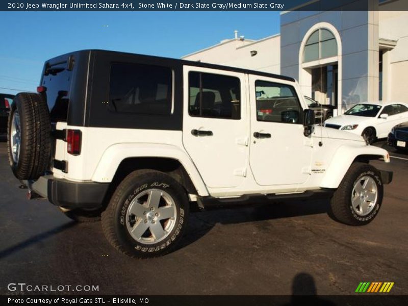 Stone White / Dark Slate Gray/Medium Slate Gray 2010 Jeep Wrangler Unlimited Sahara 4x4