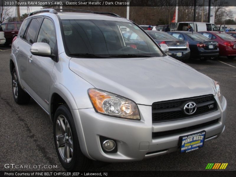 Classic Silver Metallic / Dark Charcoal 2010 Toyota RAV4 Sport V6 4WD
