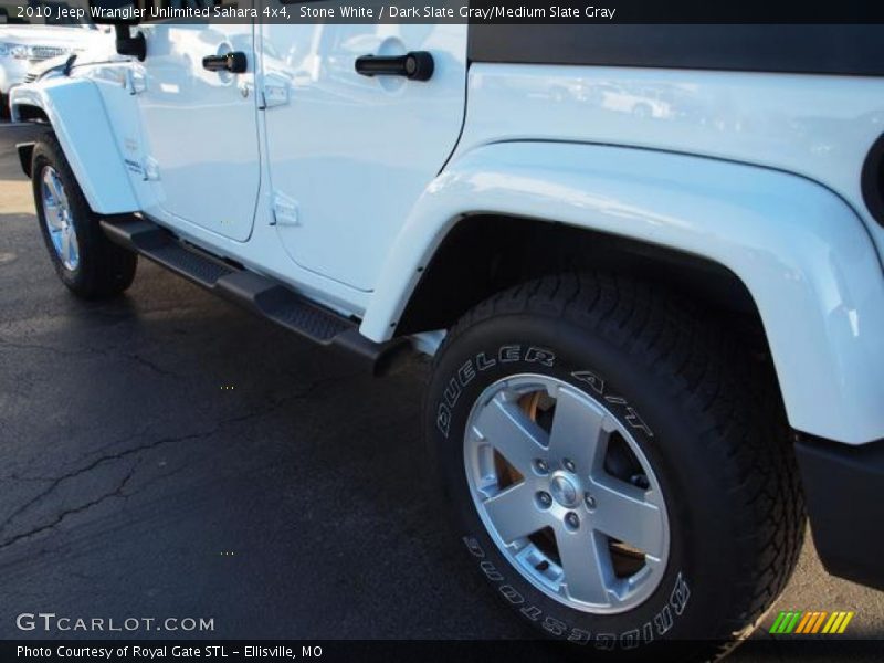 Stone White / Dark Slate Gray/Medium Slate Gray 2010 Jeep Wrangler Unlimited Sahara 4x4