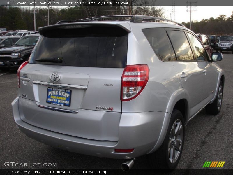 Classic Silver Metallic / Dark Charcoal 2010 Toyota RAV4 Sport V6 4WD