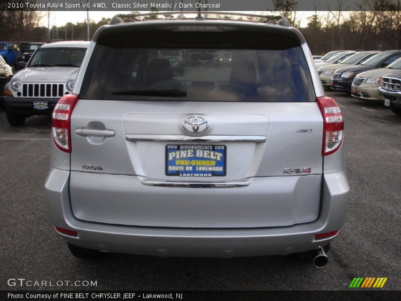 Classic Silver Metallic / Dark Charcoal 2010 Toyota RAV4 Sport V6 4WD