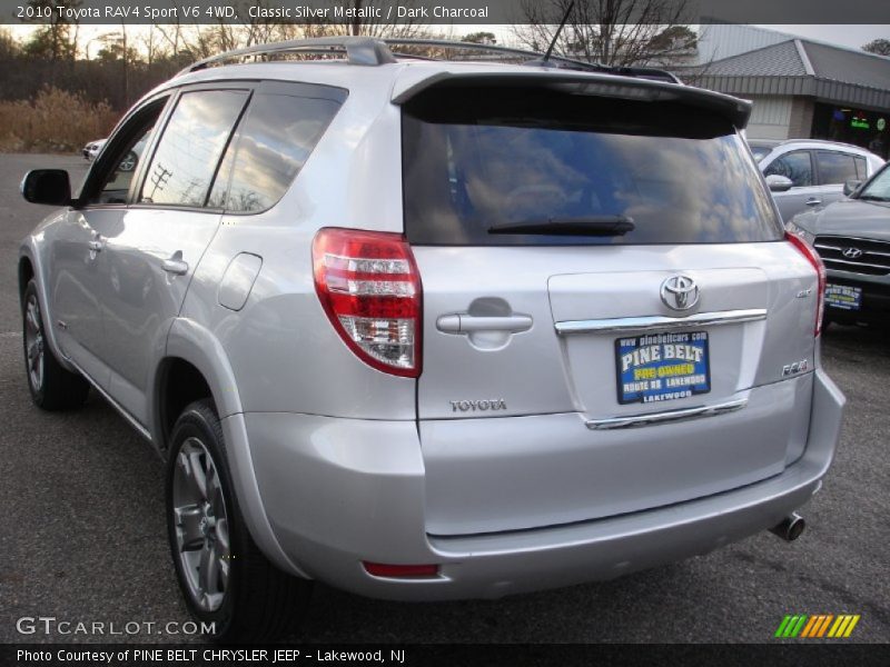 Classic Silver Metallic / Dark Charcoal 2010 Toyota RAV4 Sport V6 4WD